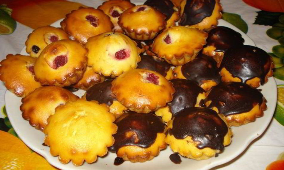 Рецепт маффины со сгущенкой