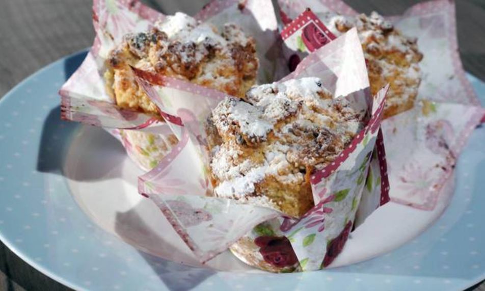 Рецепт марципановые маффины с курагой