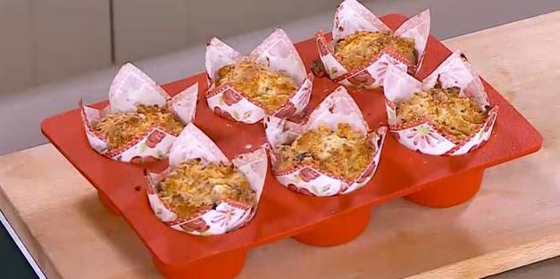 марципановые маффины с курагой