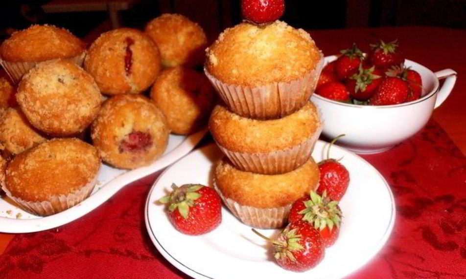 Рецепт миндальные маффины с сюрпризом