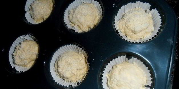 миндальные маффины с сюрпризом