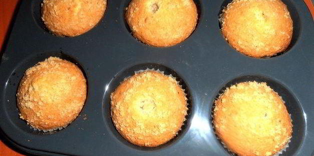 миндальные маффины с сюрпризом