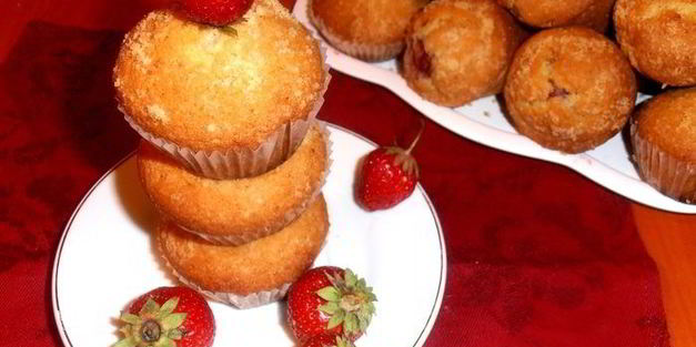 миндальные маффины с сюрпризом