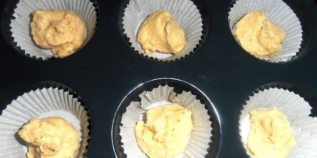 миндальные маффины с сюрпризом