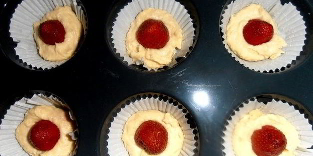 миндальные маффины с сюрпризом