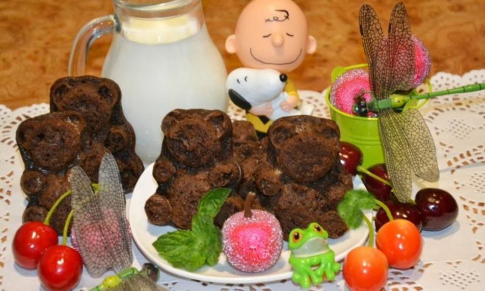 Рецепт шоколадно-банановые маффины мишка барни