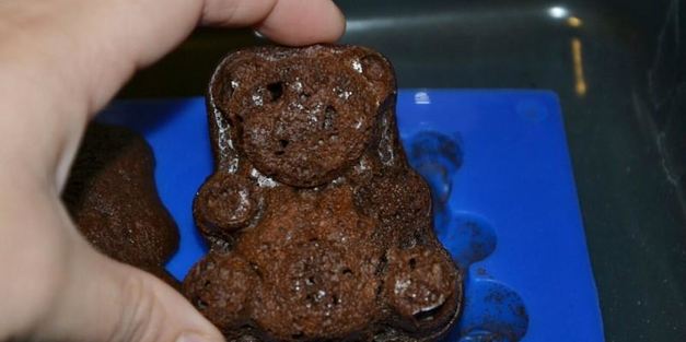 шоколадно-банановые маффины мишка барни