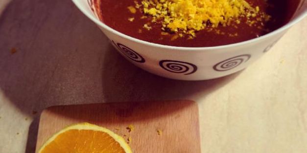 шоколадные маффины с апельсином и грецкими орехами