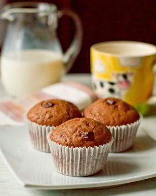 Шоколадные маффины с шоколадной крошкой