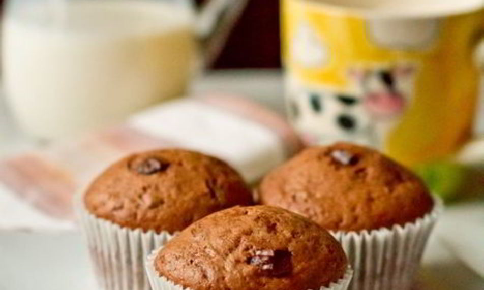 Рецепт шоколадные маффины с шоколадной крошкой