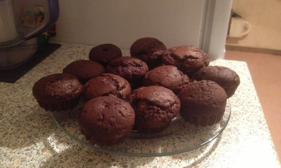 Рецепт шоколадные мини-маффины