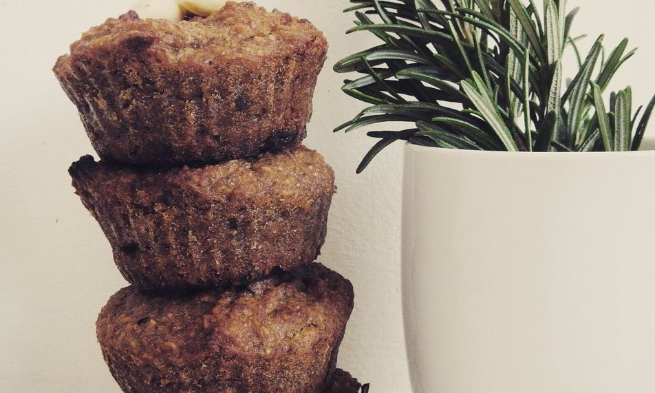 Рецепт цельнозерновые маффины с изюмом и грецкими орехами без сахара и без яиц