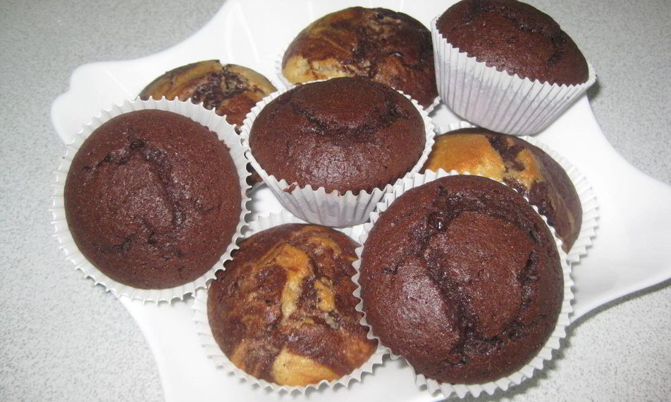 Рецепт цветущие пестрые маффины