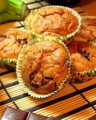 Творожно-банановые маффины