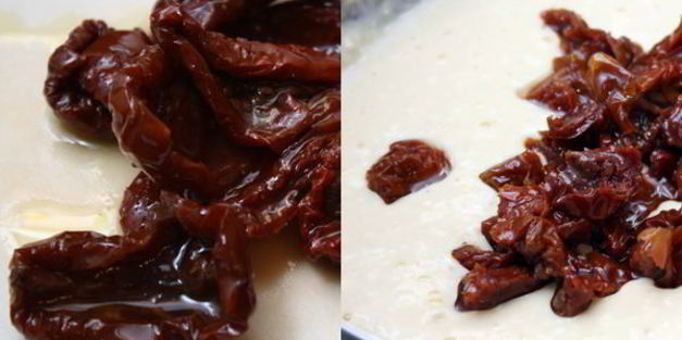 творожные маффины с вялеными помидорами