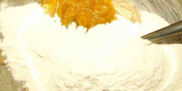 тыквенные маффины с творогом и корицей