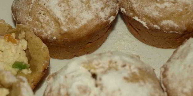 тыквенные маффины с творогом и корицей