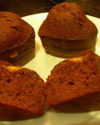 Воздушные маффины из темного шоколада на пиве