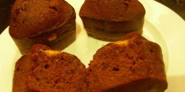 воздушные маффины из темного шоколада на пиве