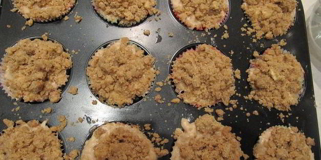 яблочные маффины с корицей и штрейзелем