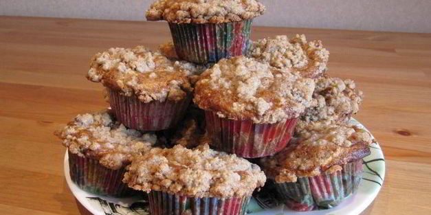 яблочные маффины с корицей и штрейзелем