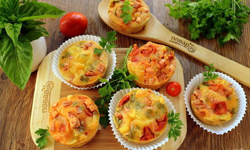 Рецепт закусочные маффины