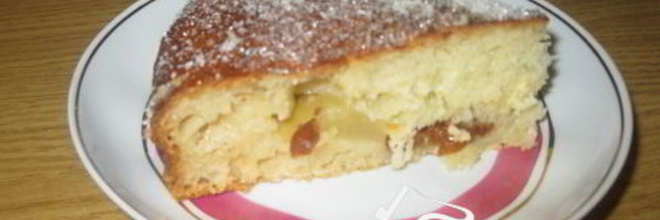 Манник с яблоками