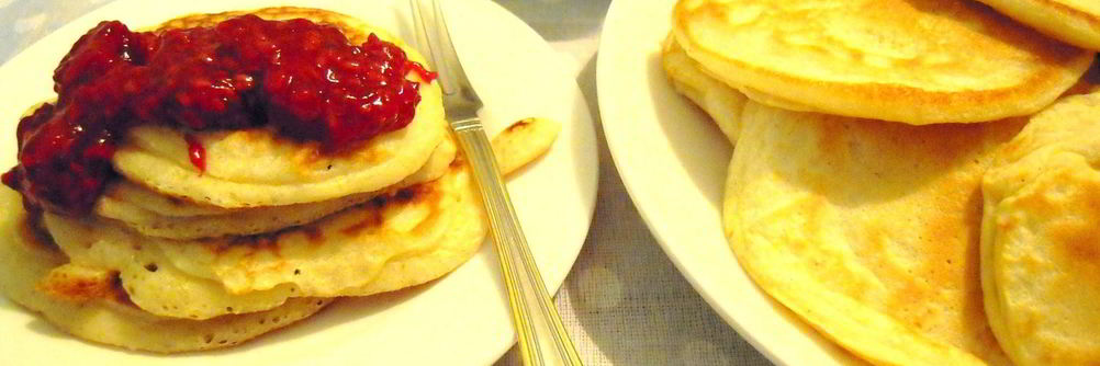 Быстрые оладьи на кефире