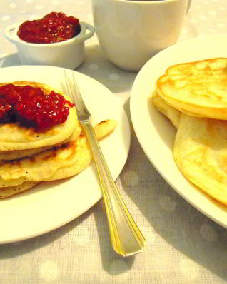 Быстрые оладьи на кефире