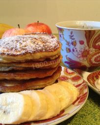 Оладьи с яблоками