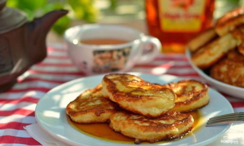 Рецепт дрожжевые оладьи с яблоками