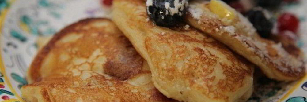 Фруктовые оладьи на кефире