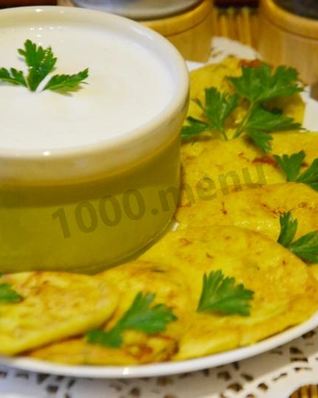 Кабачковые оладушки с чесноком и укропом