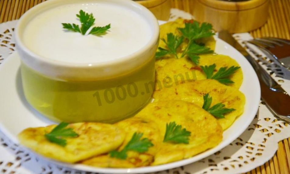 Рецепт кабачковые оладушки с чесноком и укропом