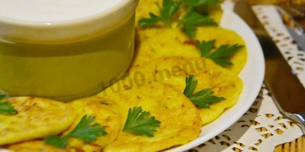 кабачковые оладушки с чесноком и укропом