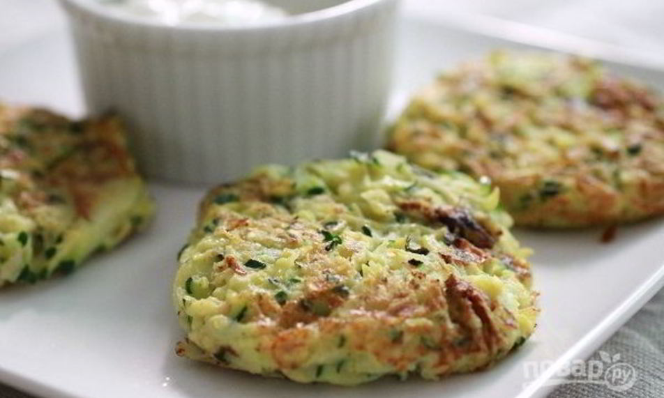 Рецепт кабачковые оладьи минутка