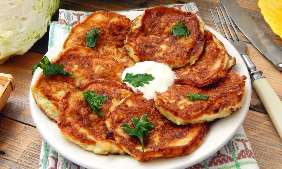Рецепт капустные оладьи из капусты