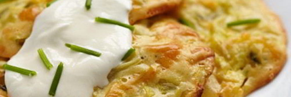 Капустные оладьи