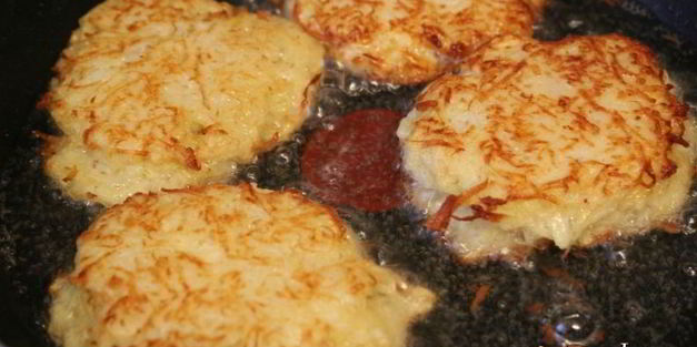 картофельные оладьи с сыром