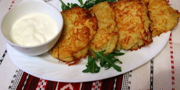 картофельные оладьи с сыром
