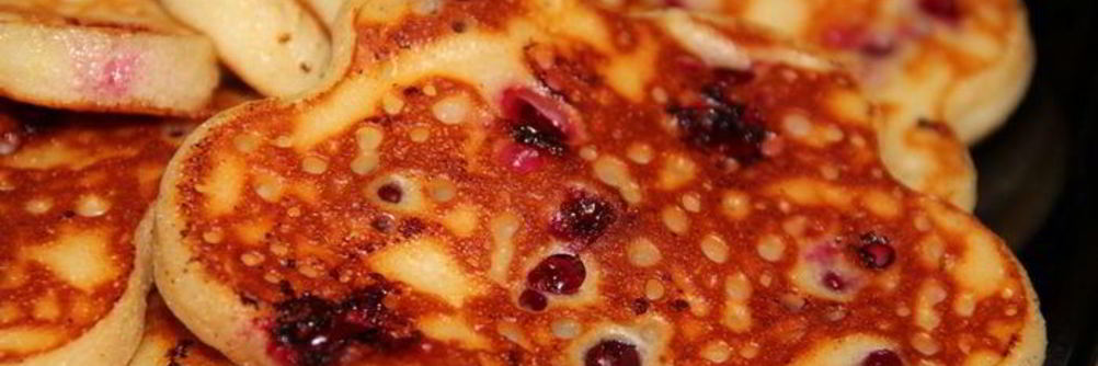 Клюквенные оладушки