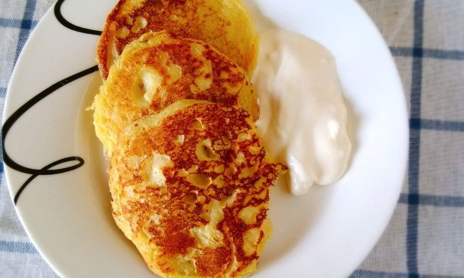 Рецепт кукурузные оладьи