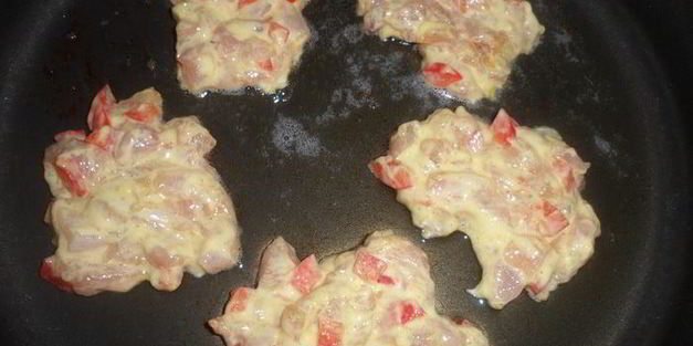 куриные оладушки с перчинкой