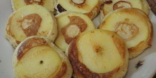 оладушки с яблочками