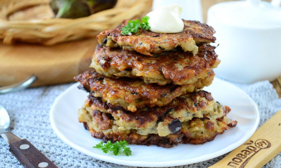 Рецепт оладьи из баклажанов и картофеля