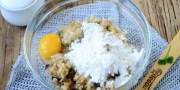 оладьи из баклажанов и картофеля