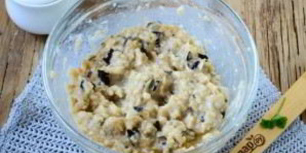 оладьи из баклажанов и картофеля