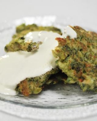 Оладьи из брокколи