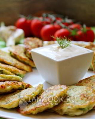 Оладьи из кабачка и цветной капусты