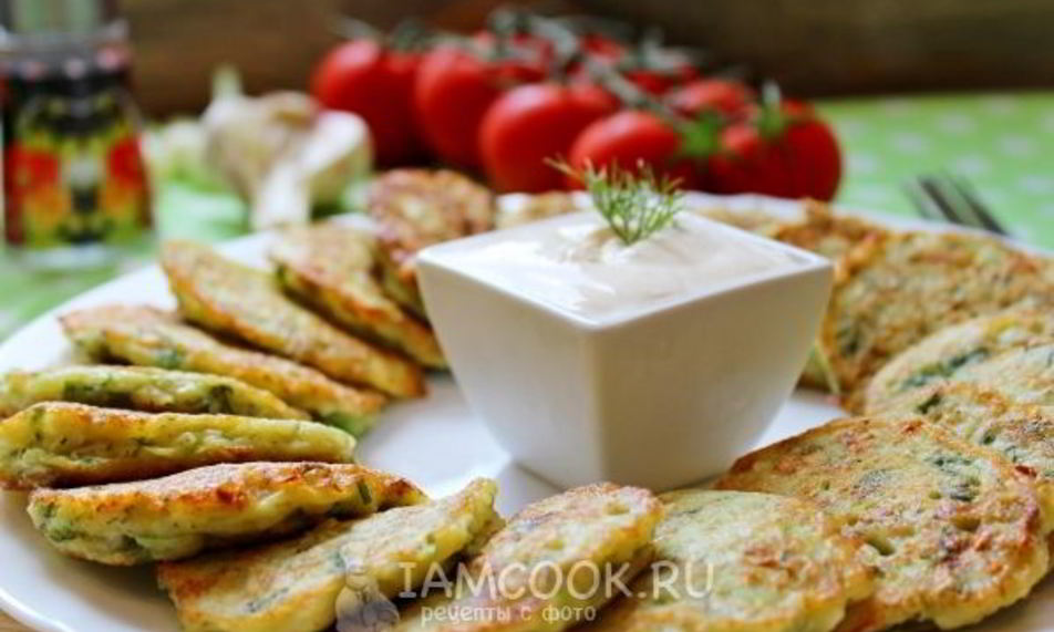 Рецепт оладьи из кабачка и цветной капусты